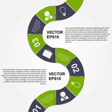 Vector Abstract infographic. Modern design template Stock Illustration