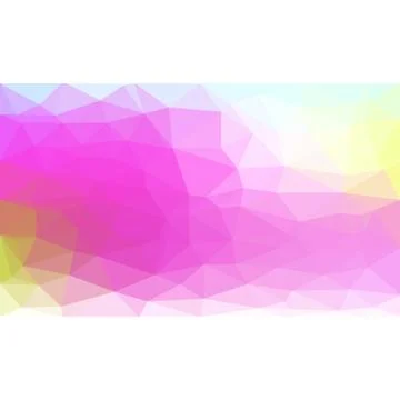 Vector abstract irregular polygonal background - triangle low poly pattern - Stock Illustration