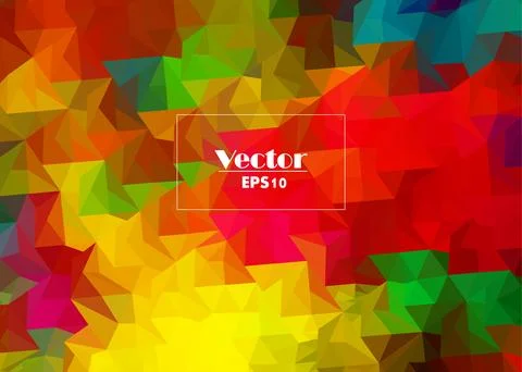 Vector abstract irregular polygonal background with triangular pattern in r.. イラスト素材