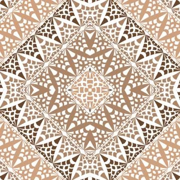Vector abstract lace hand drawn seamless pattern Stock Illustration