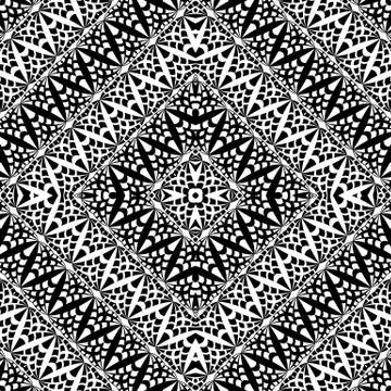 Vector abstract lace hand drawn seamless pattern 스톡 일러스트