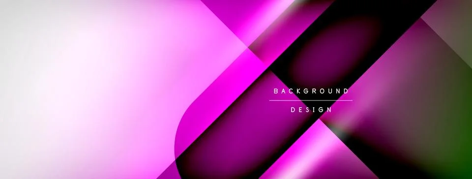 Vector abstract line background with glowing effects and shadows. Vector Illustrazione stock