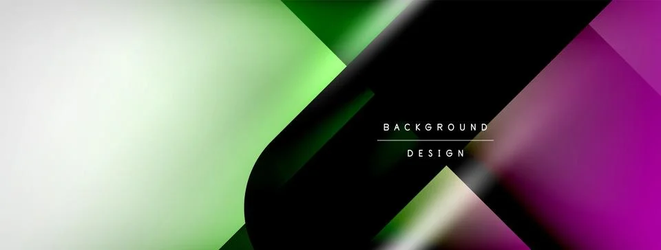 Vector abstract line background with glowing effects and shadows. Vector Illustrazione stock