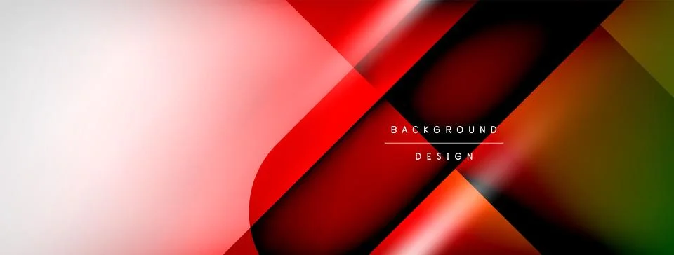 Vector abstract line background with glowing effects and shadows. Vector Stock Illustration