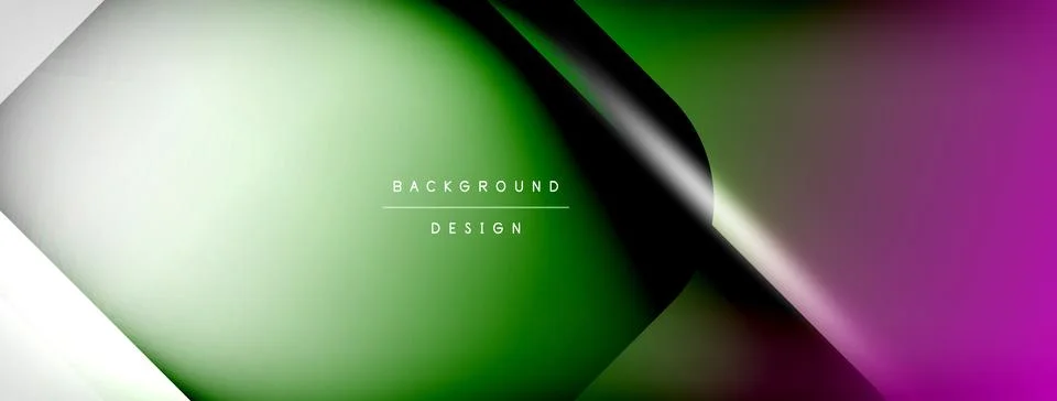 Vector abstract line background with glowing effects and shadows. Vector Illustrazione stock