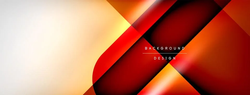 Vector abstract line background with glowing effects and shadows. Vector Illustrazione stock