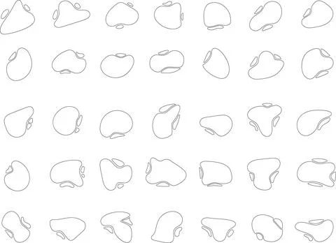 Vector Abstract line icons Collection, Geometric Shapes set modern and retro 스톡 일러스트