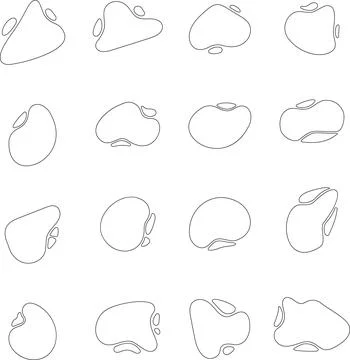 Vector Abstract line icons Collection, Geometric Shapes set modern and retro Stock Illustration
