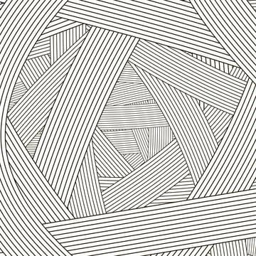 Vector abstract line pattern. Retro lined background Stock Illustration