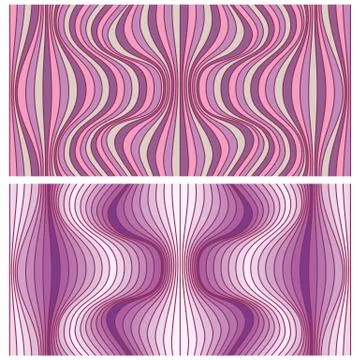 Vector abstract line patterns set. Stock Illustration