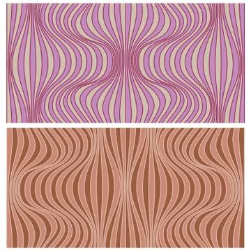 Vector abstract line patterns set. Stock Illustration