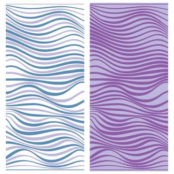 Vector abstract line patterns set. Stock Illustration