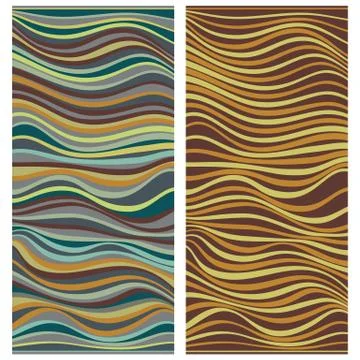 Vector abstract line patterns set. Stock Illustration