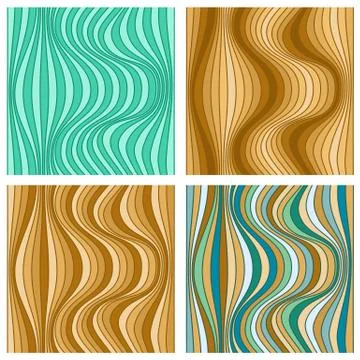 Vector abstract line patterns set Stock Illustration