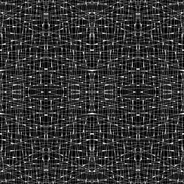 Vector abstract linear grunge seamless pattern Stock Illustration