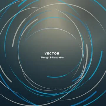 Vector abstract lines on a colored background Stock Illustration