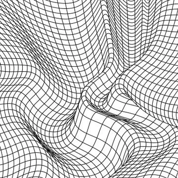 Vector abstract lines pattern. Waves background Illustrazione stock