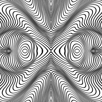 Vector abstract lines pattern. Waves background Illustrazione stock