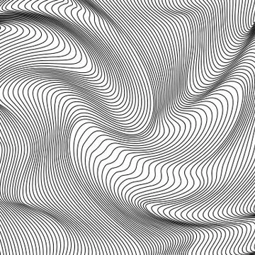 Vector abstract lines pattern. Waves background Stock Illustration