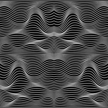 Vector abstract lines pattern. Waves background Stock Illustration