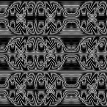 Vector abstract lines pattern. Waves background Stock Illustration