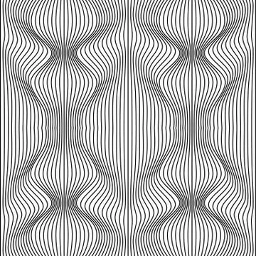 Vector abstract lines pattern. Waves background 스톡 일러스트