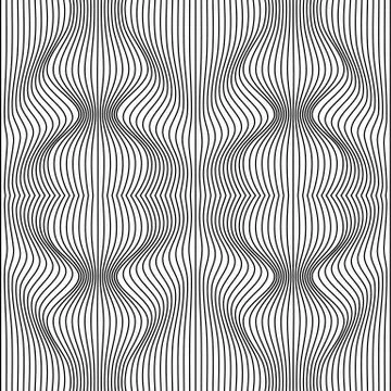 Vector abstract lines pattern. Waves background 스톡 일러스트