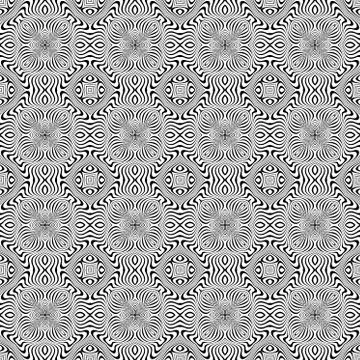 Vector abstract lines pattern. Waves background Stock Illustration