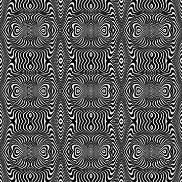 Vector abstract lines pattern. Waves background Stock Illustration
