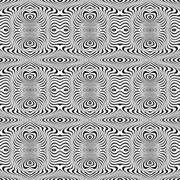 Vector abstract lines pattern. Waves background Stock Illustration