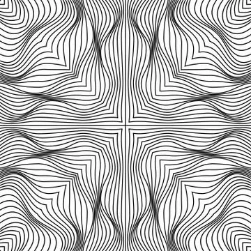 Vector abstract lines pattern. Waves background 스톡 일러스트