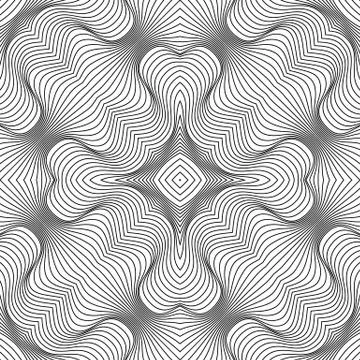Vector abstract lines pattern. Waves background Stock Illustration