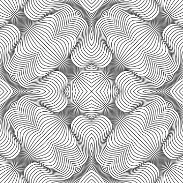 Vector abstract lines pattern. Waves background Illustrazione stock