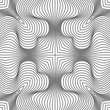 Vector abstract lines pattern. Waves background Illustrazione stock