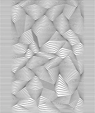 Vector abstract lines pattern. Waves background Stock Illustration