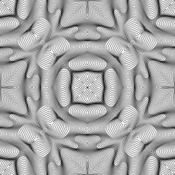 Vector abstract lines pattern. Waves background Illustrazione stock