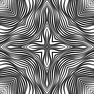 Vector abstract lines pattern. Waves background イラスト素材
