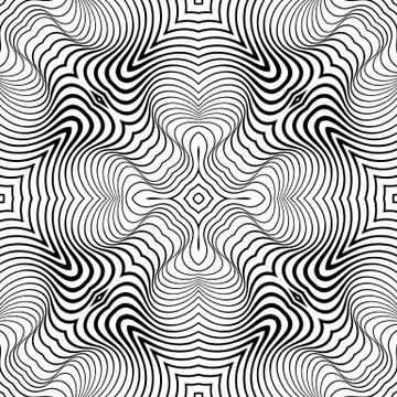 Vector abstract lines pattern. Waves background 스톡 일러스트