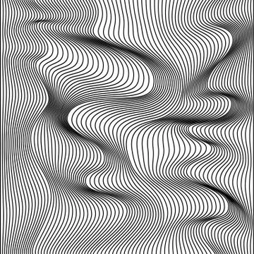 Vector abstract lines pattern. Waves background イラスト素材