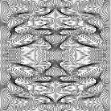 Vector abstract lines pattern. Waves background Illustrazione stock