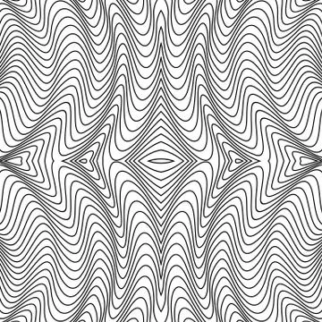 Vector abstract lines pattern. Waves background Illustrazione stock