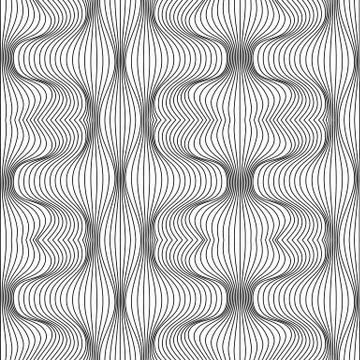 Vector abstract lines pattern. Waves background Stock Illustration