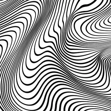 Vector abstract lines pattern. Waves background イラスト素材