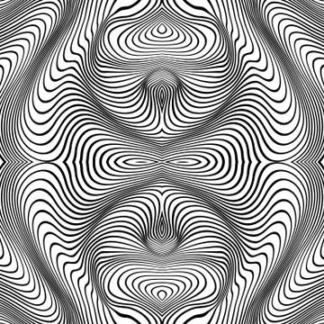 Vector abstract lines pattern. Waves background Illustrazione stock