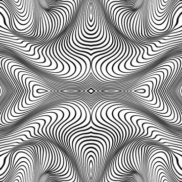Vector abstract lines pattern. Waves background Illustrazione stock