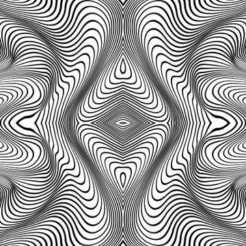 Vector abstract lines pattern. Waves background Stock Illustration