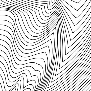 Vector abstract lines pattern. Waves background Stock Illustration