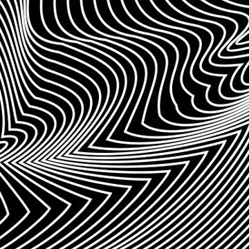 Vector abstract lines pattern. Waves background Stock Illustration