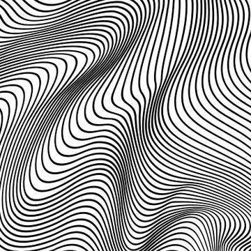 Vector abstract lines pattern. Waves background 스톡 일러스트