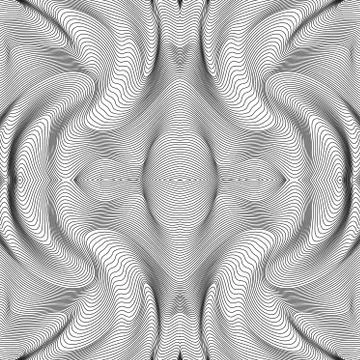 Vector abstract lines pattern. Waves background Illustrazione stock